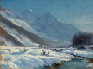 La vallee de Chamonix en hiver